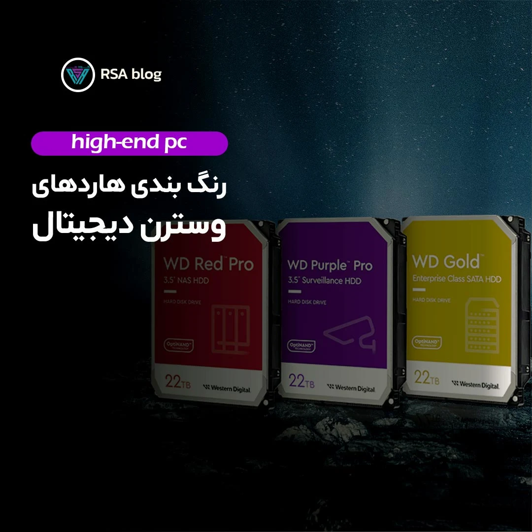 رنگ بندی در هاردهای وسترن دیجیتال000